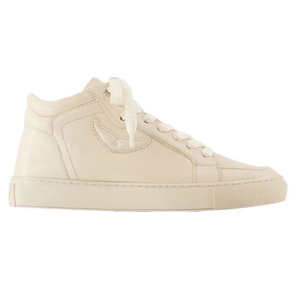 Mid Fly On Sneakers - Zadig & Voltaire - Leather - White - Picture 1 of 4